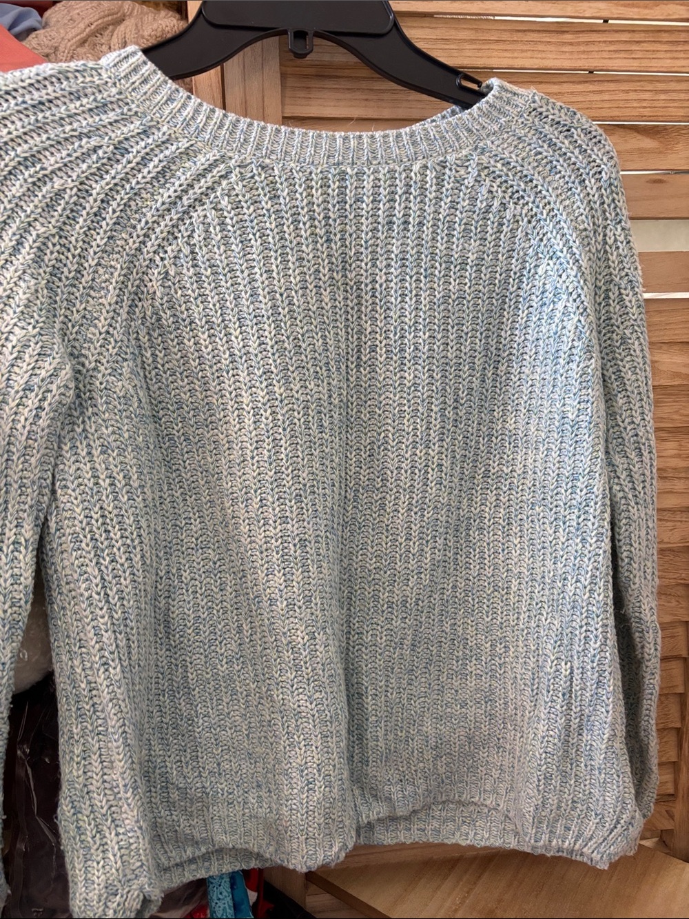 Faded Glory Marled Crewneck Sweater Medium